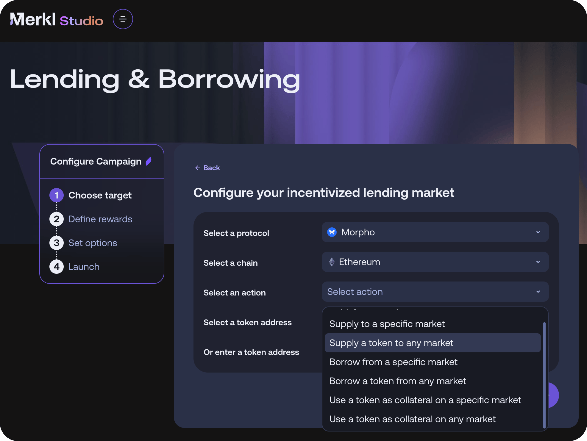 Create Morpho incentive campaign with Merkl