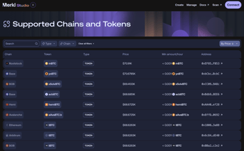 Merkl-chain-token-integrations